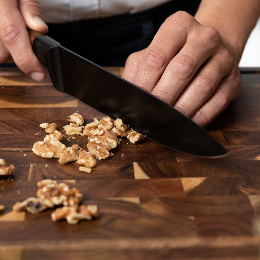IXA10® | Tabla de Madera de Acacia + Cuchillo Chef